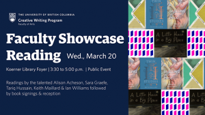 Faculty reading showcases new work